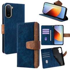 Funda para teléfono de cuero con costuras de...
