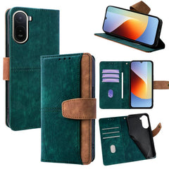 Funda para teléfono de cuero con costuras de...