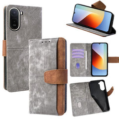 Funda para teléfono de cuero con costuras de...