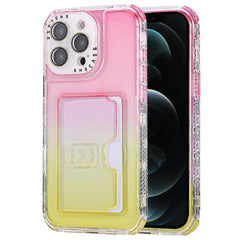 Gradient Color TPU + PC Card Slot Full Cover...