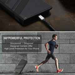 Cartera multifuncional con relieve y funda d...