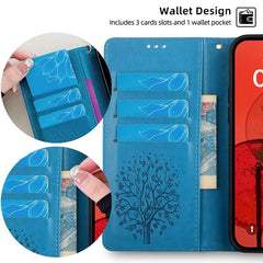 Funda de teléfono de cuero con relieve de ár...