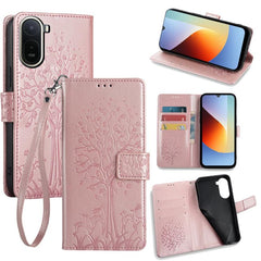 Funda de teléfono de cuero con relieve de ár...