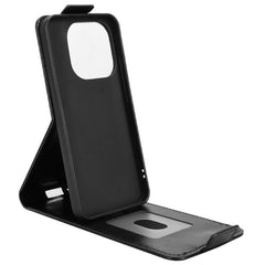 Funda de cuero magnética vertical con tapa a...