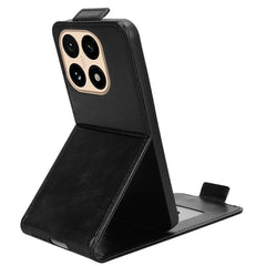 Funda de cuero magnética vertical con tapa a...