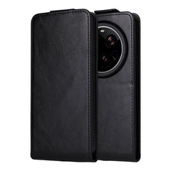 Funda de cuero magnética vertical con tapa a...