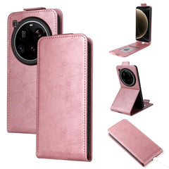 Funda de cuero magnética vertical con tapa a...