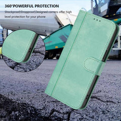 Funda de teléfono de cuero retro con hebilla...