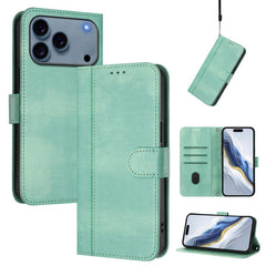 Funda de teléfono de cuero retro con hebilla...