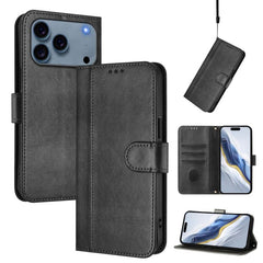 Funda de teléfono de cuero retro con hebilla...