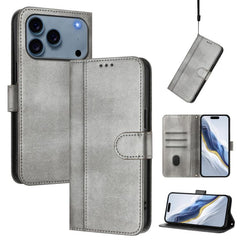 Funda de teléfono de cuero retro con hebilla...
