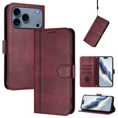 Funda de teléfono de cuero retro con hebilla...