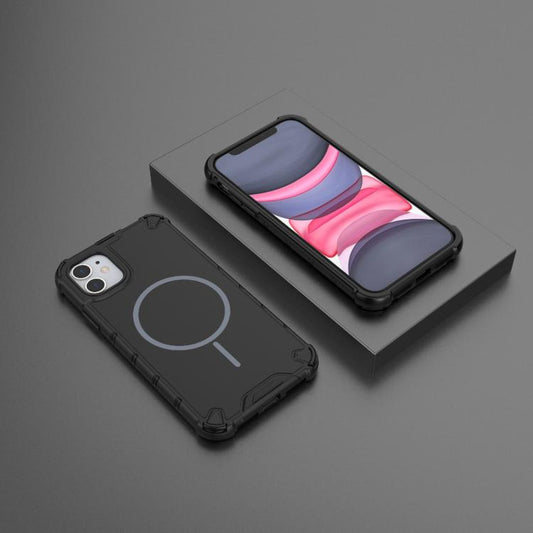 Grating Solid Color MagSafe Magnetic Phone C...