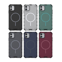 Grating Solid Color MagSafe Magnetic Phone C...