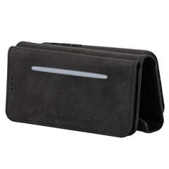 Estuche de cuero con tapa horizontal y crema...