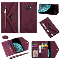 Estuche de cuero con tapa horizontal y crema...
