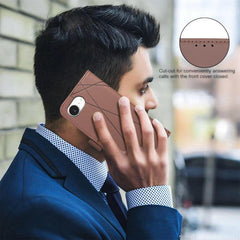 Geometric Pattern RFID Leather Phone Case   ...