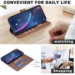 Funda de cuero para teléfono con estampado g...