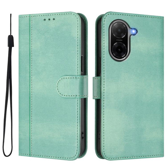 Funda de teléfono de cuero retro con hebilla...