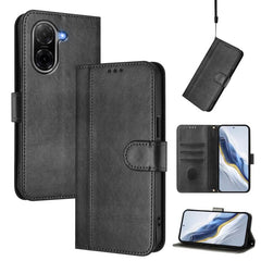 Funda de teléfono de cuero retro con hebilla...