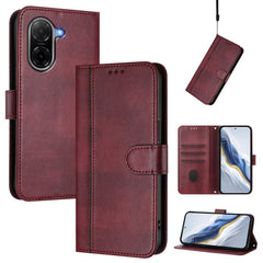 Funda de teléfono de cuero retro con hebilla...