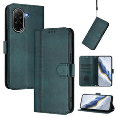 Funda de teléfono de cuero retro con hebilla...