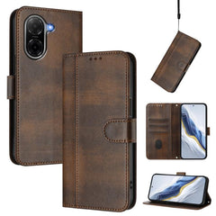 Funda de teléfono de cuero retro con hebilla...