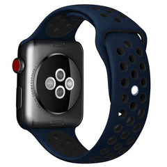 Correa de reloj deportivo de silicona bicolo...