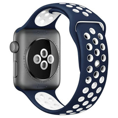 Correa de reloj deportivo de silicona bicolo...