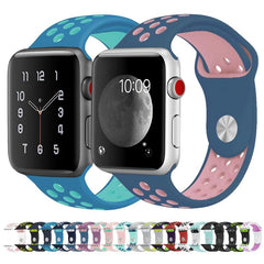 Correa de reloj deportivo de silicona bicolo...
