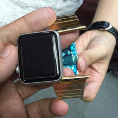 Correa de reloj de acero inoxidable con una ...