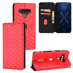 Funda de cuero plegable con textura de cuadr...