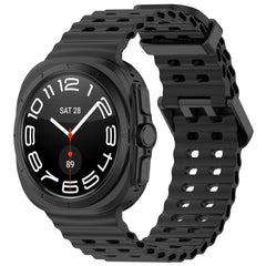 xDfind Ocean Hole Dual Buckle Silicone Watch...
