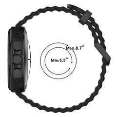 xDfind Ocean Hole Dual Buckle Silicone Watch...