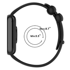 Correa de reloj de silicona con hebilla negr...