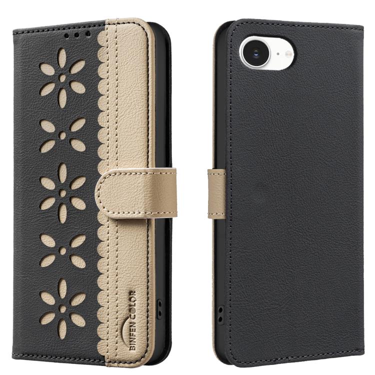 Splicing Color Hollow Flower Pattern RFID Le...