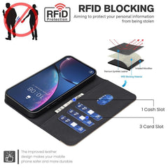 Splicing Color Hollow Flower Pattern RFID Le...