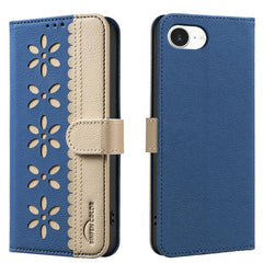 Splicing Color Hollow Flower Pattern RFID Le...