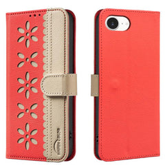 Splicing Color Hollow Flower Pattern RFID Le...