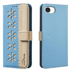 Splicing Color Hollow Flower Pattern RFID Le...