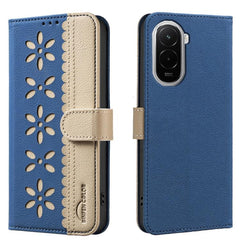 Funda de cuero para teléfono RFID con estamp...