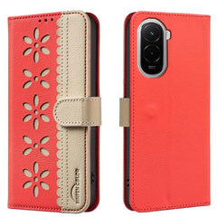 Funda de cuero para teléfono RFID con estamp...