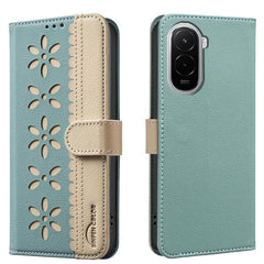 Funda de cuero para teléfono RFID con estamp...