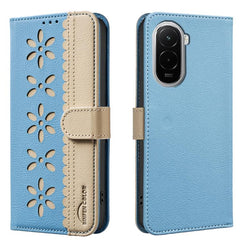 Funda de cuero para teléfono RFID con estamp...
