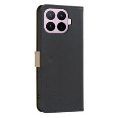 Funda de cuero para teléfono RFID con estamp...