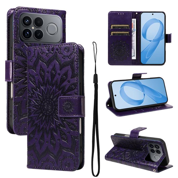 Funda de cuero tipo libro con estampado de g...