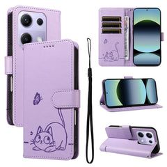 Adorable funda de cuero para teléfono con es...