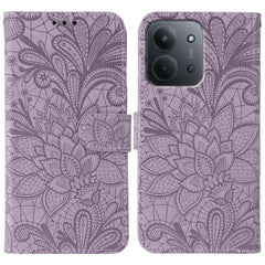 Funda de cuero tipo libro con relieve de flo...