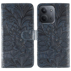 Funda de cuero tipo libro con relieve de flo...