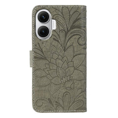 Funda de cuero tipo libro con relieve de flo...